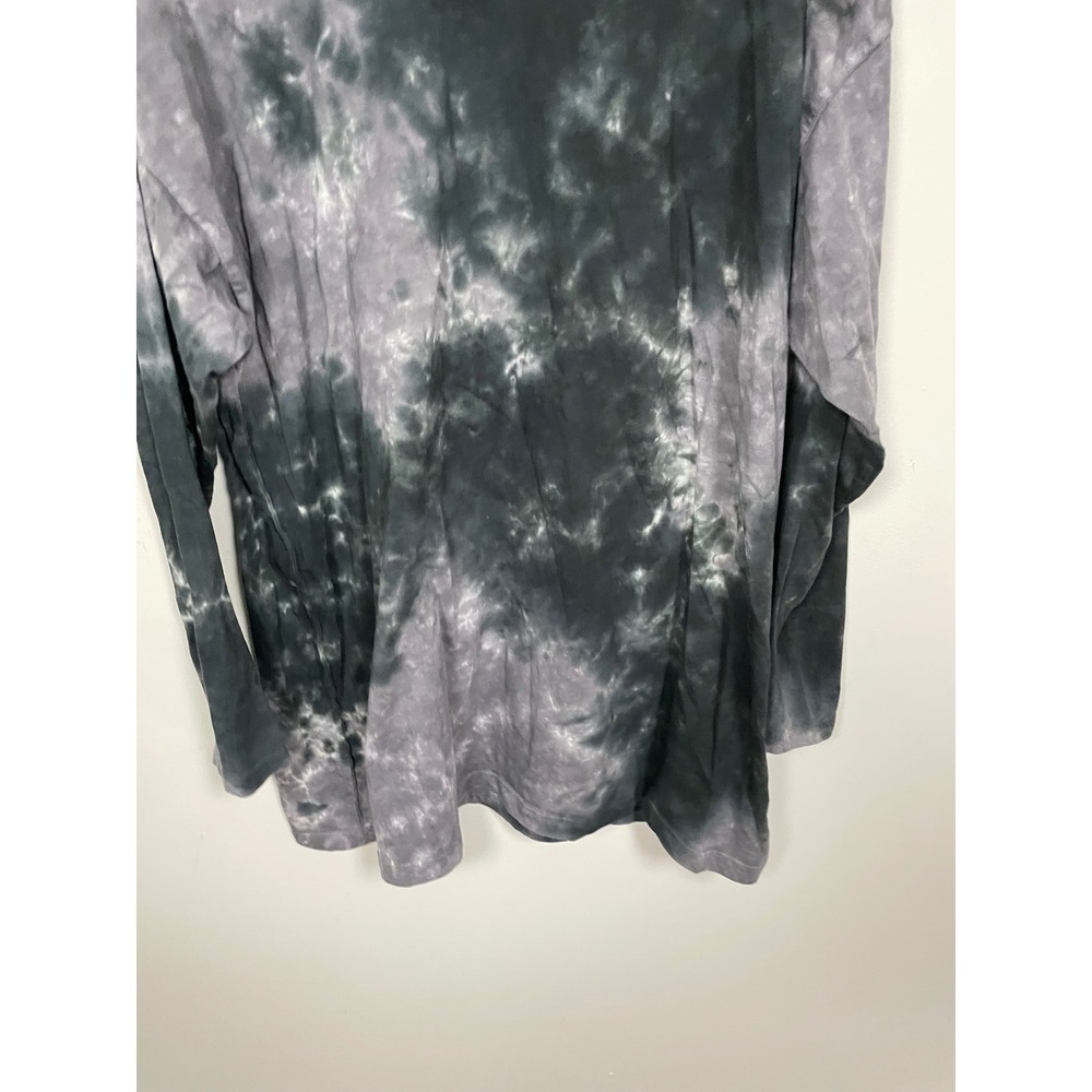 Free People We The Free Be Free Tie Dye Tee in Gray Size Large Boho Casual - Picture 3 of 6